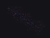 Line emitter with 'edge both' emission source mode.