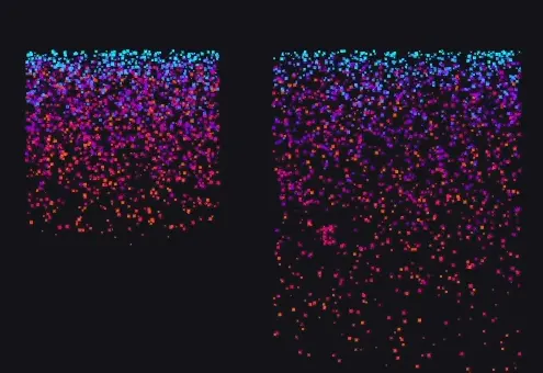 Linear drag force demo.
