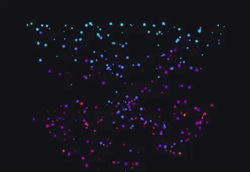 Radial force demo without culling.